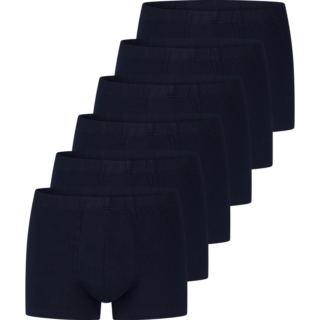 Uncover by Schiesser, Herren, Unterhosen, 6er Pack Basic Retro Short / Pant, Blau, (L, 6er Pack)