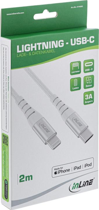 Immagine prodotto InLine Cavo USB-C Lightning (2 m, USB 2.0)