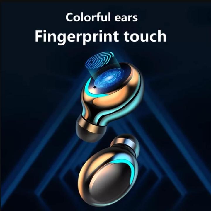 Produktbild Jmamba Drahtlose Kopfhörer mit Bluetooth 5.0, Touchsteuerung, IPX8 wasserdicht, digitalem LED-Display (6 h, Kabellos)