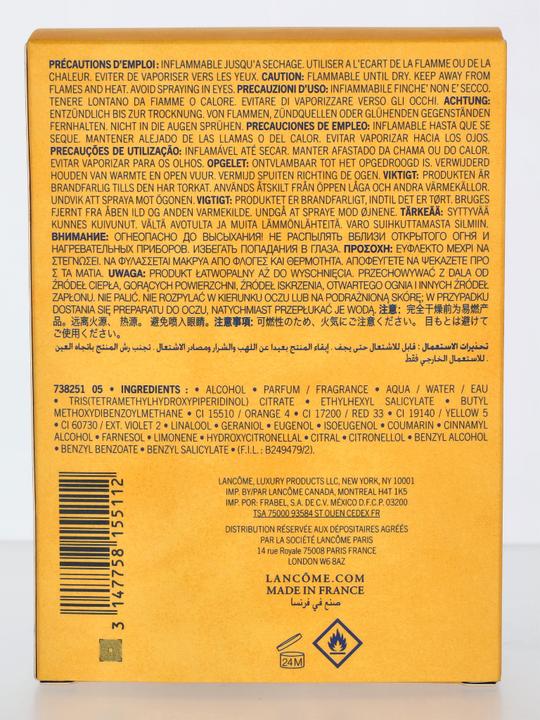 Nährwerte und Zutaten Lancôme Poême (Eau de Parfum, 75 ml)