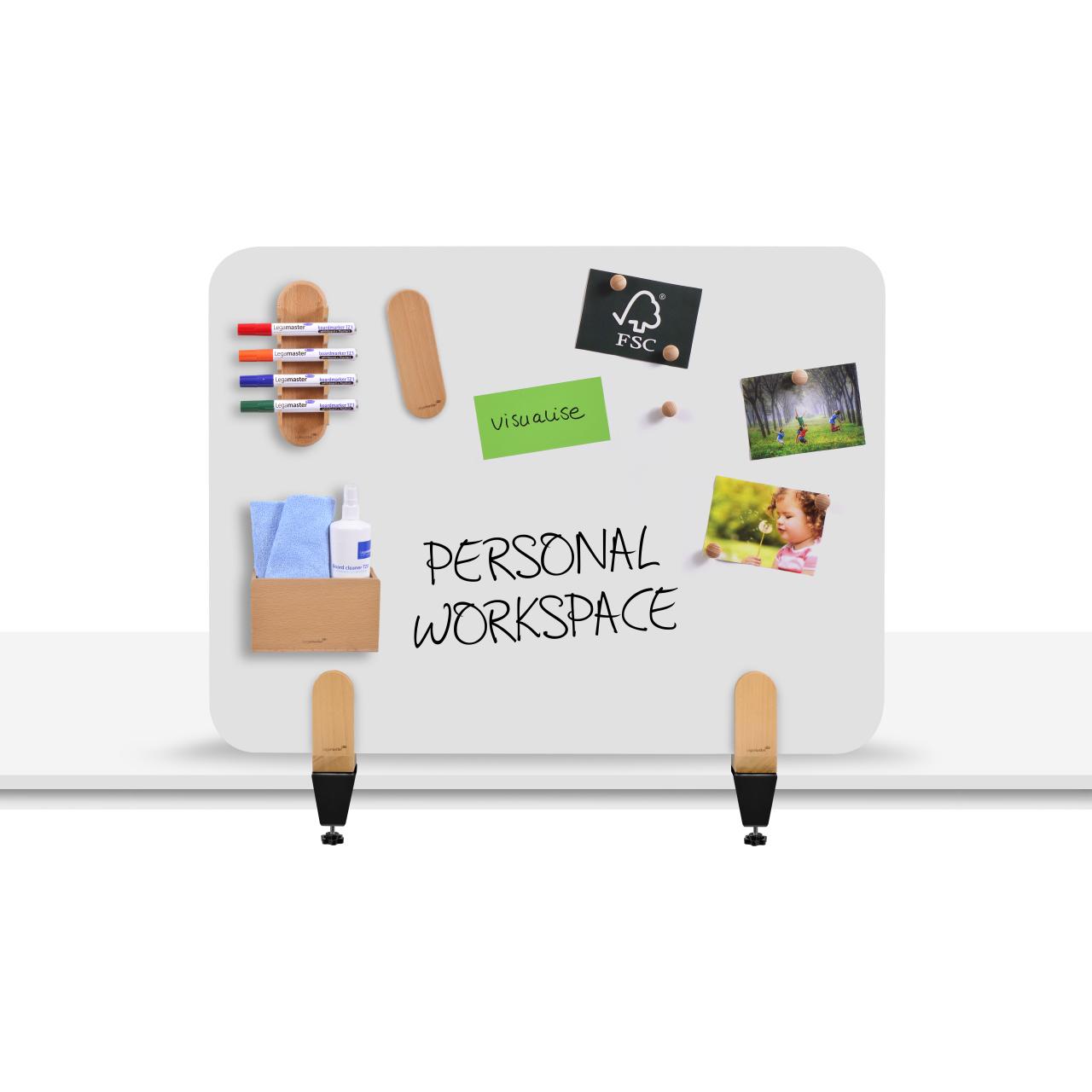 Thumbnail - Legamaster, Trennwand, ELEMENTS Tischtrennwand Whiteboard Klammern
