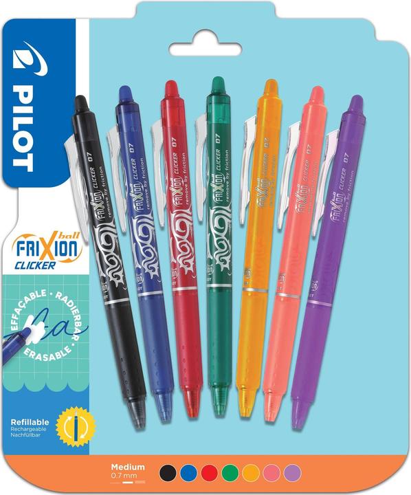 Actual product image Pilot Roller FriXion Ball Clicker (Multicoloured, 7 x)