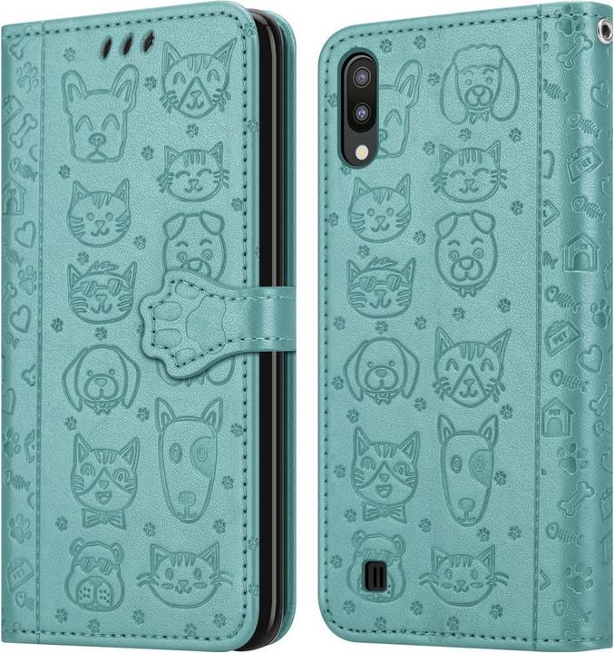 Produktbild Cadorabo Book Hunde & Katzen Cover (HTC One M10, Samsung Galaxy A10)