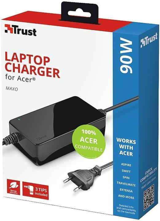 Produktbild Trust Netzteil 90 W Maxo für Acer Notebooks (90 W)