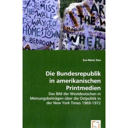 Die Bundesrepublik in amerikanischen Printmedien, Fachbücher