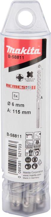 Produktbild Makita NEMESIS2 SDS+Bohrer 6x115 5Stk (6,00 mm)
