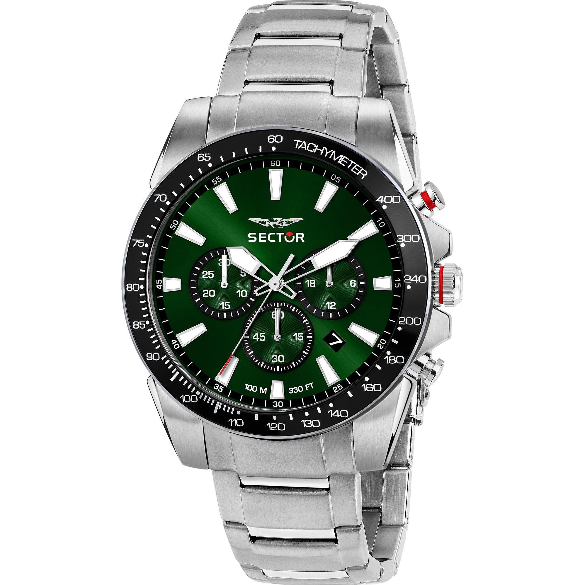 Sector, Armbanduhr, Chronograph 450, Silber, (Chronograph, 43 mm)