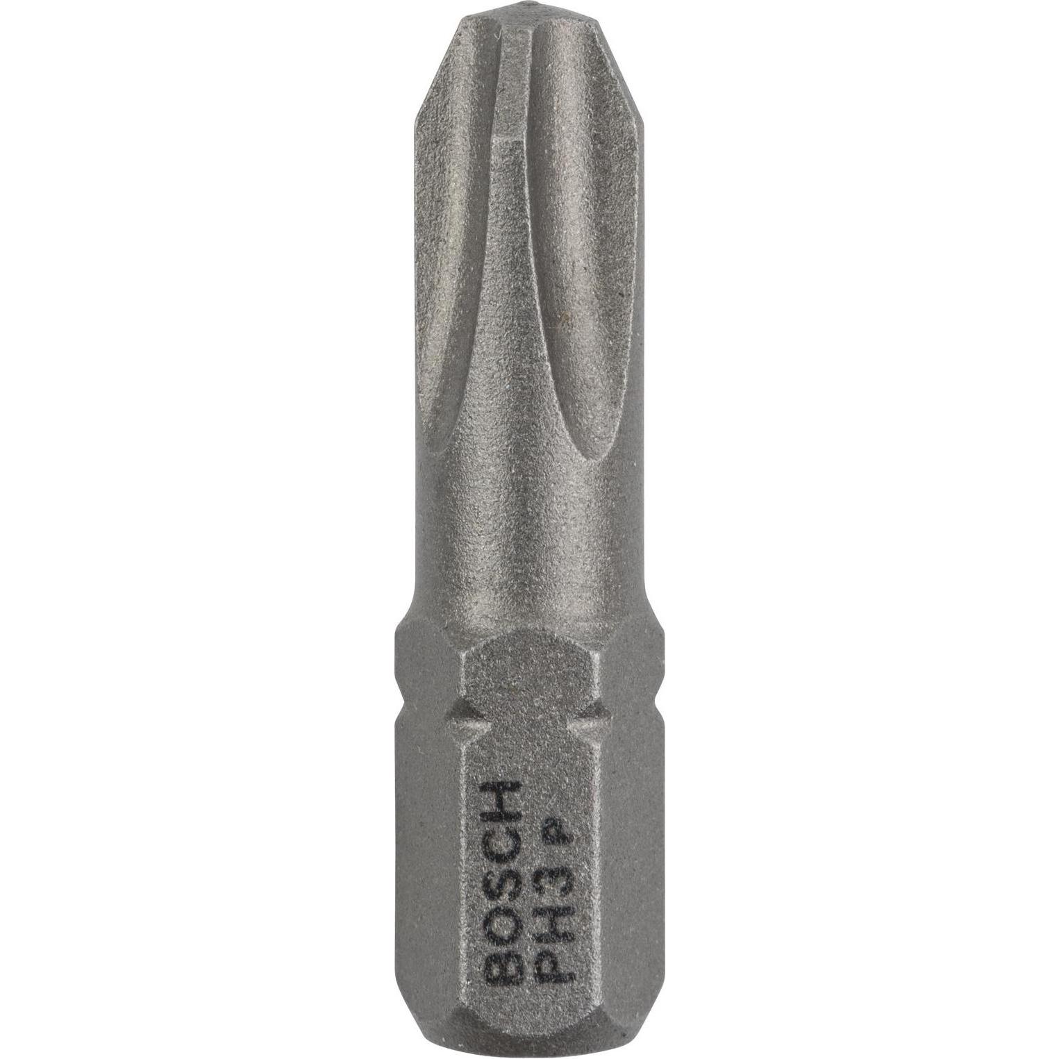 Bosch Professional Zubehör, Bits, Schrauberbit Extra-Hart PH 3, 25 mm, 25er-Pack (Kreuz Phillips PH M3)