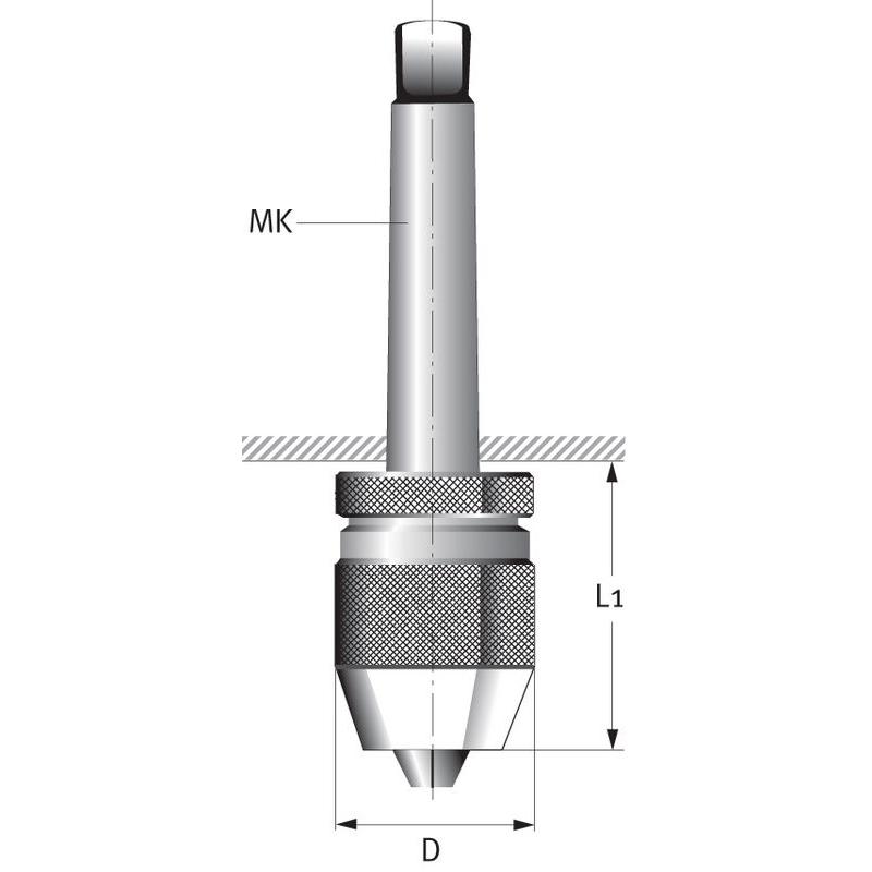 Thumbnail - Albrecht, Zubehör Maschine, Schnellspann-Bohrfutter