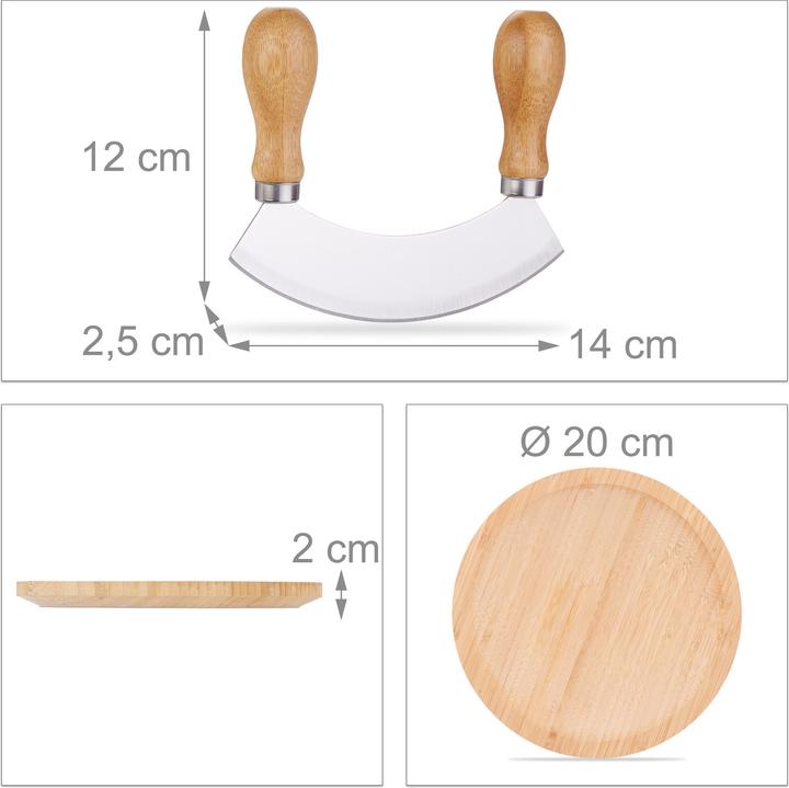 Produktbild Relaxdays Wiegemesser (14 cm)