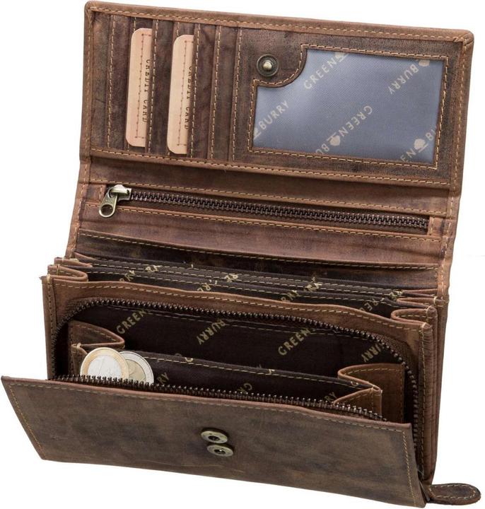 Actual product image Greenburry Vintage 1669 Combi Wallet Long