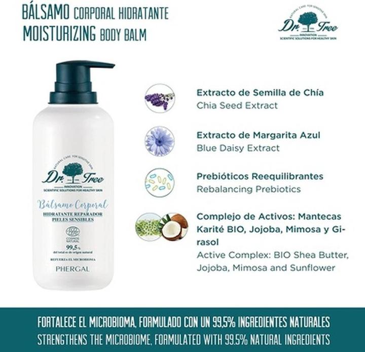 Produktbild Dr. Tree Öko-Feuchtigkeitsbalsam Für Den Körper 400ml (Körpercreme, 400 ml)