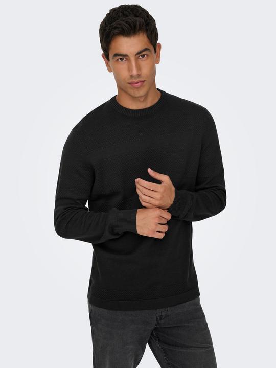 Actual product image Only & Sons Onsmalik Reg 12 Pinaple Crew Knit (M)