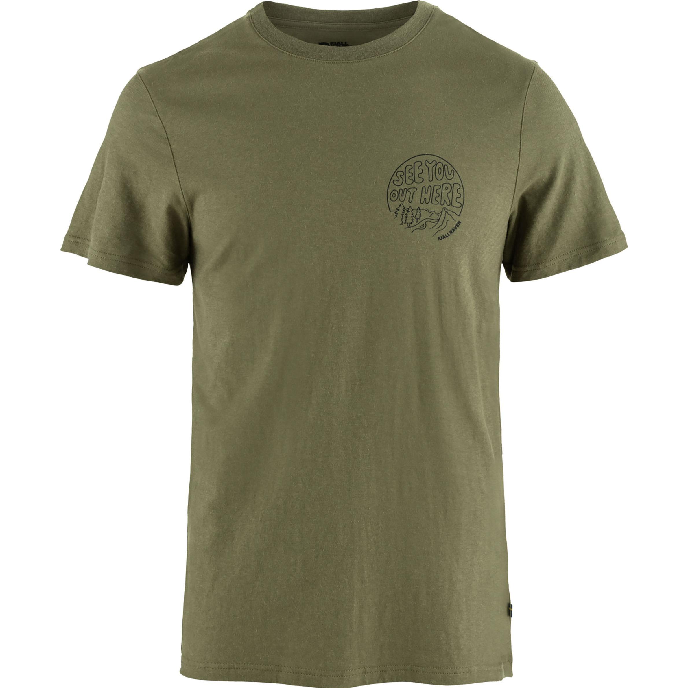 Fjällräven, Herren, Shirt, Hemp Blend Out Here T-shirt, Grün, (XL)