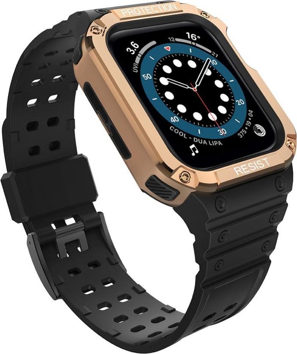 Produktbild Hurtel Protect Strap Band Case Wristband for Apple Watch 7 / 6 / 5 / 4 / 3 / 2 / SE (45 / 44 / 42mm) Case A (3, 4)