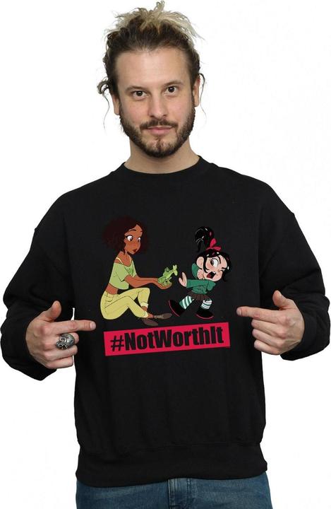 Actual product image Disney Mens Wreck It Ralph Tiana And Vanellope Sweatshirt (L)
