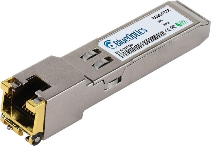 Image du produit BlueOptics Émetteur-récepteur SFP+ RJ45 compatible avec Barox AC-SFP+-T pour des transmissions de données à