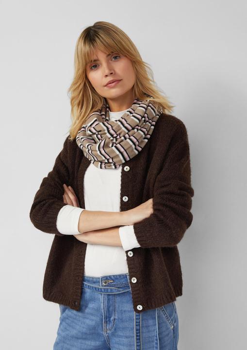 Immagine prodotto s.Oliver Snood Feinstrick Loop-Schal mit Streifenmuster