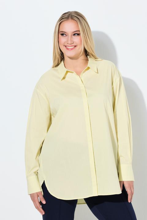 Immagine prodotto Ulla Popken Camicia dal taglio oversize con collo da camicia e maniche lunghe (62)