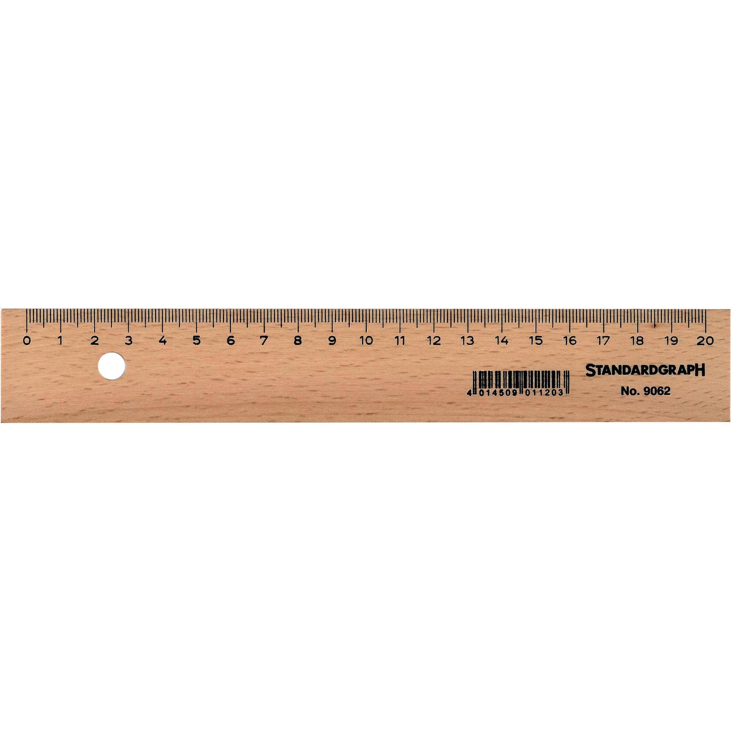 DUX, Lineal, lineal 9062 unlackiert (200 mm)