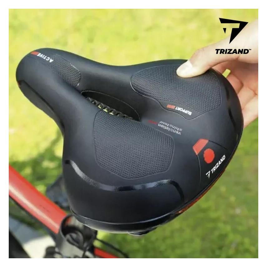 Siège de vélo,04--selle de vélo en cuir, confortable, résistant aux