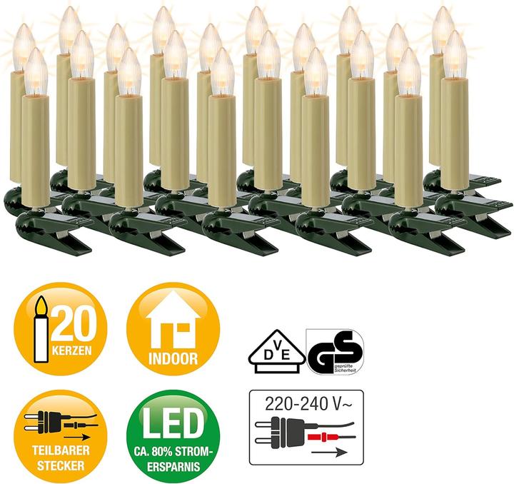 Actual product image Hellum Christmas tree lighting (16.30 m)