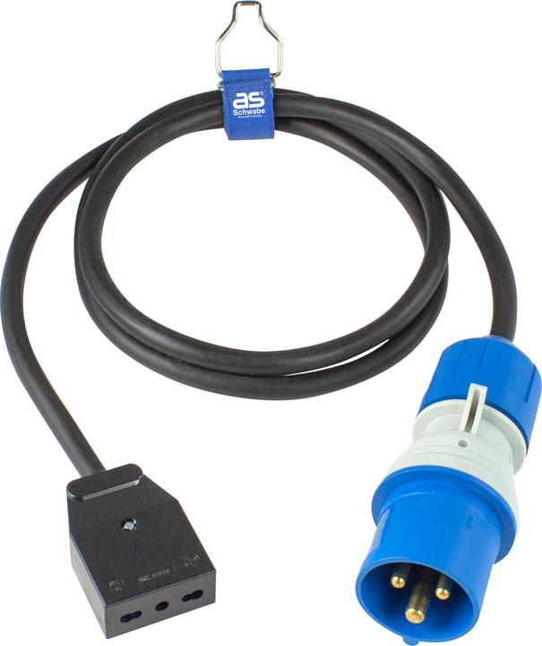 As - Schwabe Cavo adattatore CEE standard italiano tipo L (CEE 7/3, CEE 7/3)
