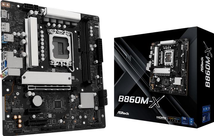 Actual product image AsRock B860M-X R2.0 1851 mATX HDMI/DP DDR5 (LGA 1851, Intel B860, mATX)