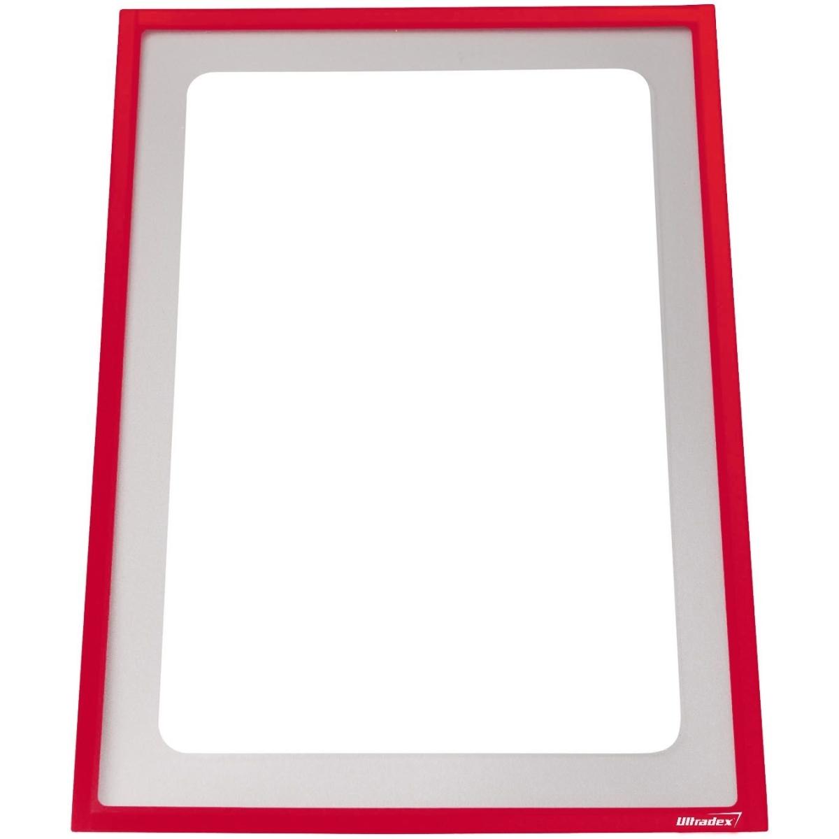 Ultradex, Informationsschild, Infotasche magnetisch für DIN A4 312x225mm VE=1 Stück rot