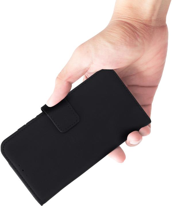 Immagine prodotto Mobiparts Leather Wallet Case Apple iPhone 16 Black (MagSafe Compatible) (Apple iPhone 16)