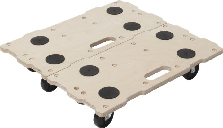 Produktbild wolfcraft 2 Puzzle Boards, Möbelroller FT 400 (200 kg)