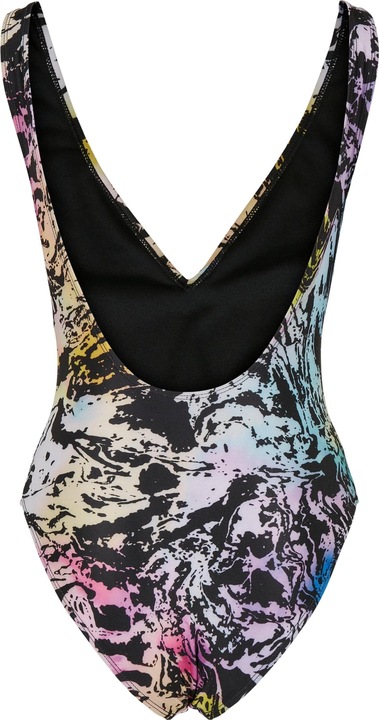Produktbild Urban Classics Ladies Recycled Pattern High Leg Swimsuit (XS)