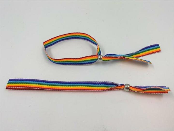 Produktbild LGBT+ Stolz Verstellbares Armband (11.50 cm, Textil)