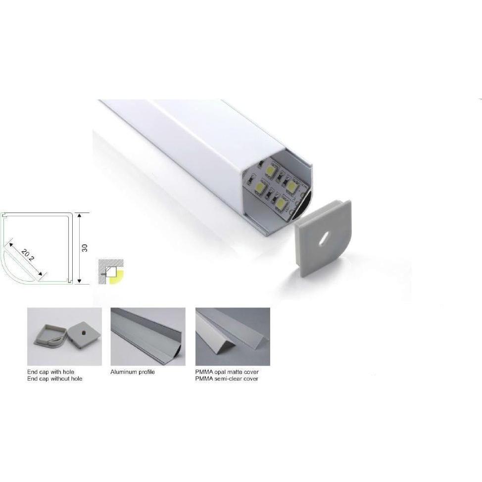 Thumbnail - Synergy 21, LED Streifen, LED UProfil 200cm ALU015R weiss (200 cm)