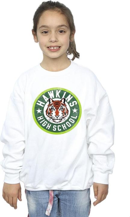 Produktbild Netflix Stranger Things Hawkins Tiger Circle Sweatshirt Mädchen (152, 158)