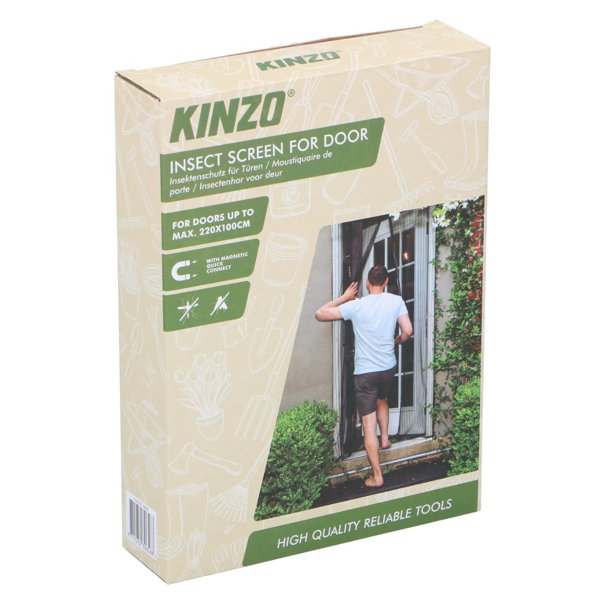Kinzo Insectengaas 220x100cm Pe 160g, Ontvochtiger, Zwart