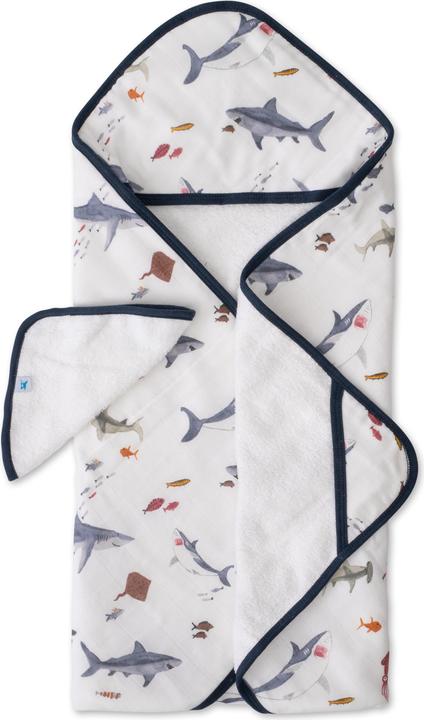 Image du produit little unicorn Ensemble de serviettes à capuchon (76 x 76 cm)