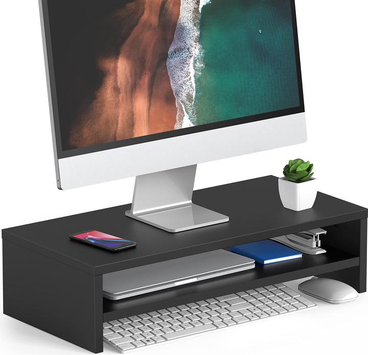 Actual product image Fitueyes Monitorständer mit 2 Ebenen und Stauraum