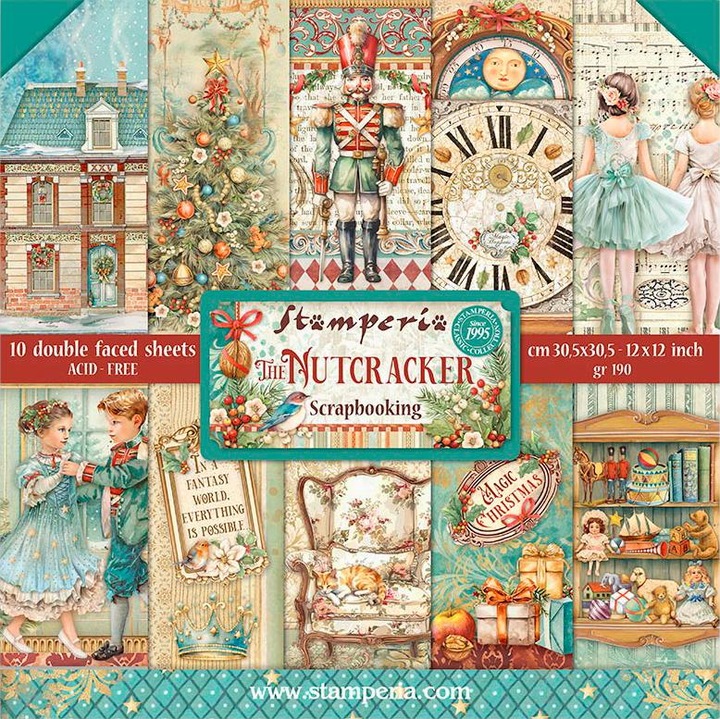Actual product image Stamperia Scrapbook block "The Nutcracker" (190 g/m², 10 x)