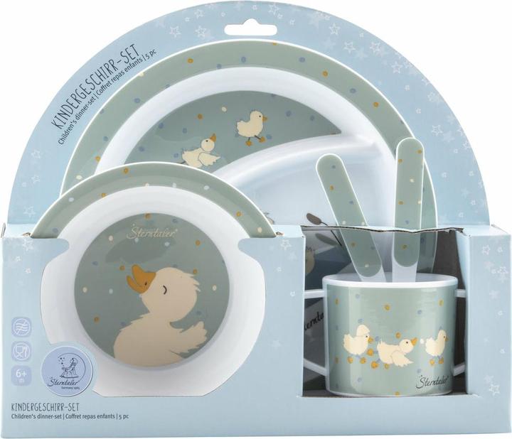 Actual product image Sterntaler Edda crockery set, stone green