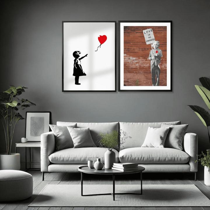 Image du produit Trenddeko Girl with the red balloon (30 x 40 cm)