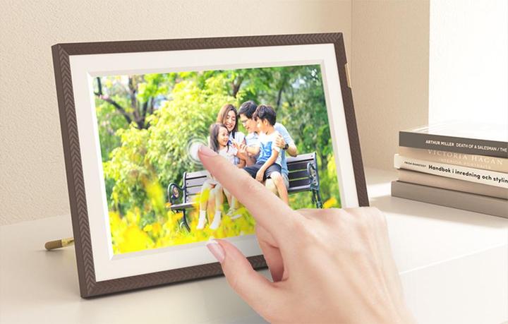 Productafbeelding Arzopa D10 10,1" digitale lijst (donkerbruin) (10.10", 1280 x 800 pixels)