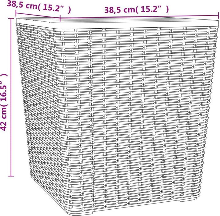 Image du produit vidaXL Gartentisch mit abnehmbarer Tischplatte