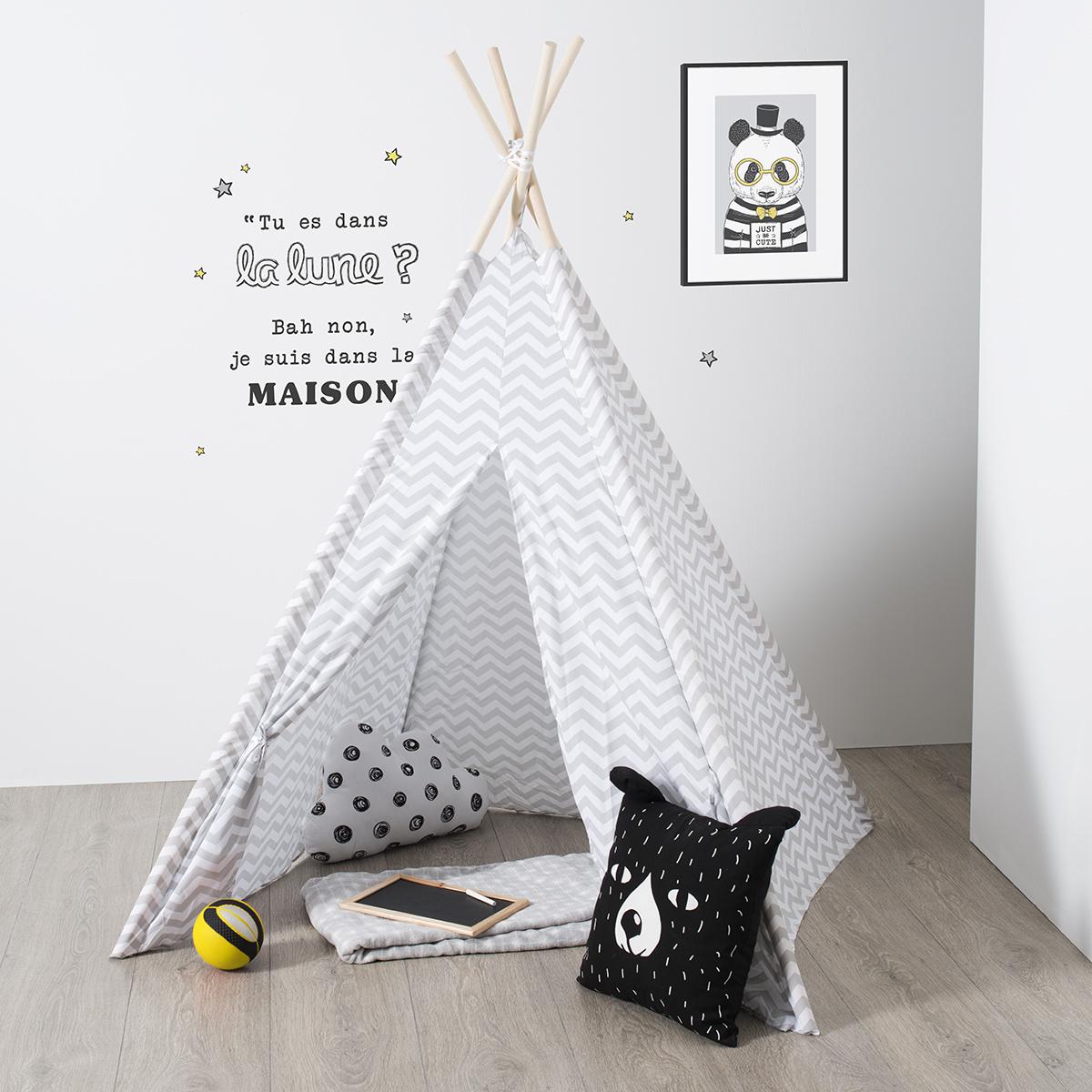 Thumbnail - Atmosphera, Deko Objekt, tipi deco h.160 cm grau, grau (120 x 120 x 160 cm)
