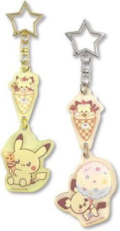 Immagine prodotto Pokémon PokePeace Frost Set portachiavi in acrilico Pikachu e Pichu (Negozio di dolci)