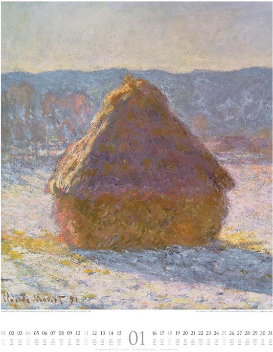 Image du produit Claude Monet - Wasser und Licht Kalender 2026 (Couverture rigide, Français, Allemand, Anglais)
