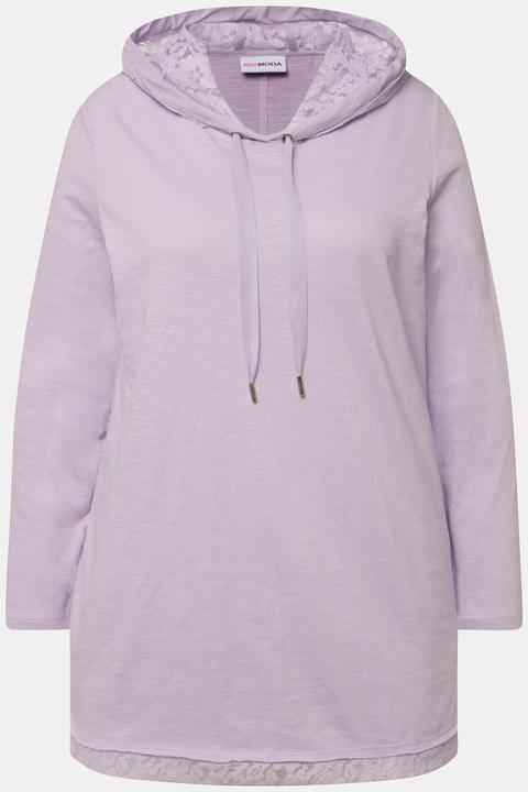 Produktbild Miamoda Langarmshirt, Kapuze, Spitzen-Details (44)