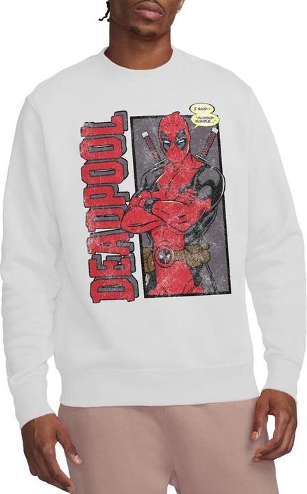 Actual product image Deadpool Unisex Adult I Said Mumble Sweatshirt (XL)