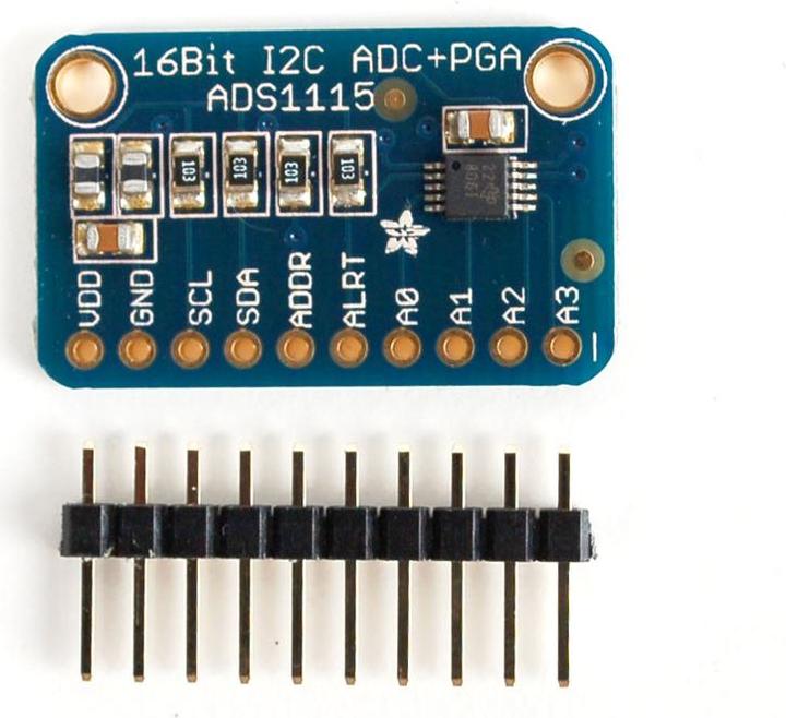 Adafruit ADS1115 16-Bit ADC 4 Ch. con amplificatore di guadagno (Estensione)
