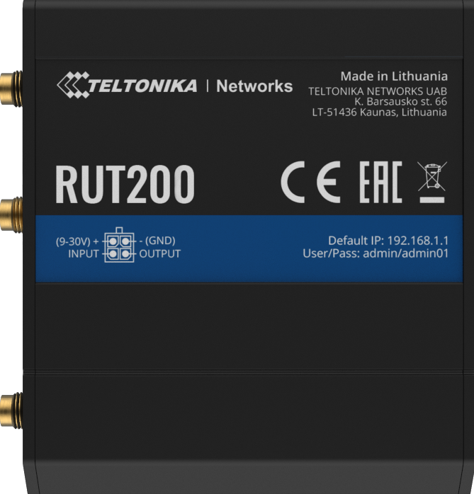 Actual product image Teltonika RUT200